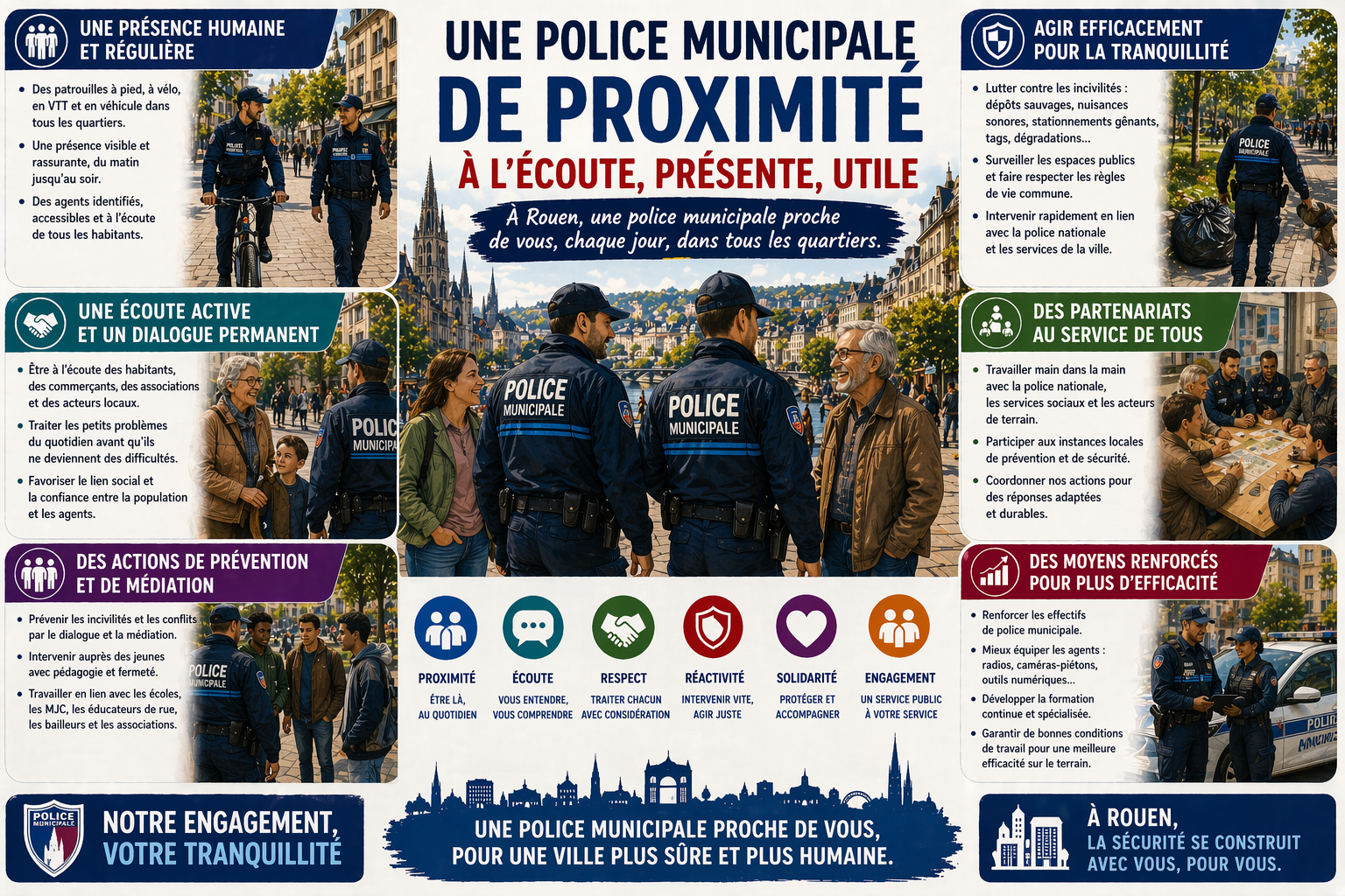 Une police de proximité pour protéger et se comprendre